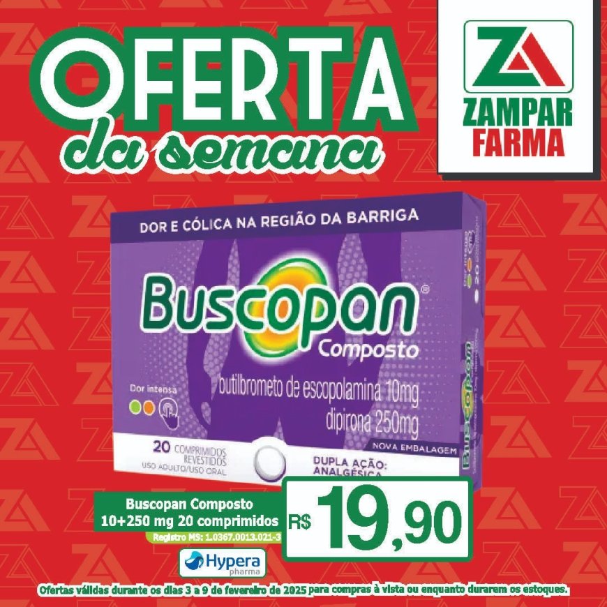 Ofertas de 3 a 9 de fevereiro na Zampar Farma