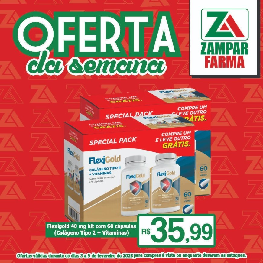 Ofertas de 3 a 9 de fevereiro na Zampar Farma