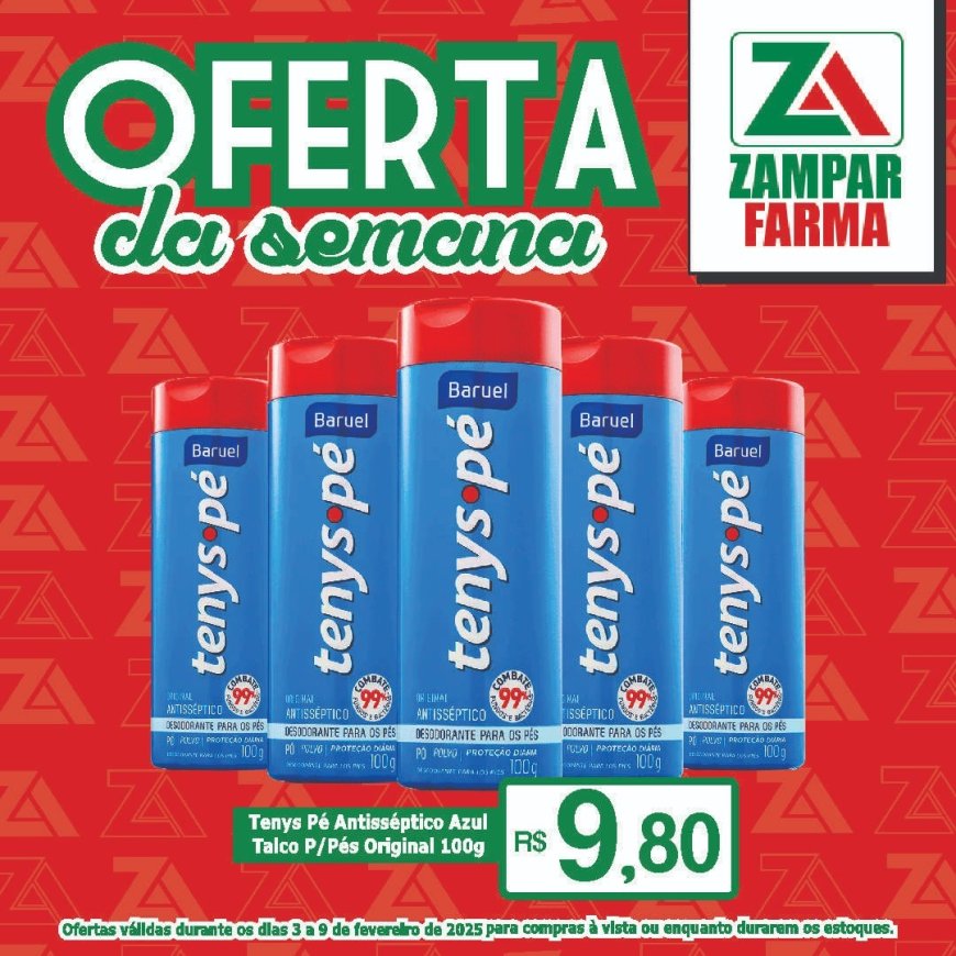 Ofertas de 3 a 9 de fevereiro na Zampar Farma