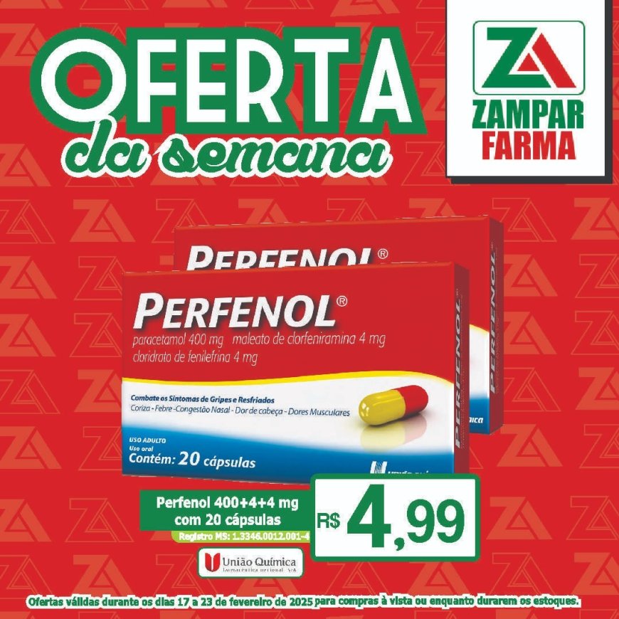 Ofertas de 17 a 23 de fevereiro na Zampar Farma