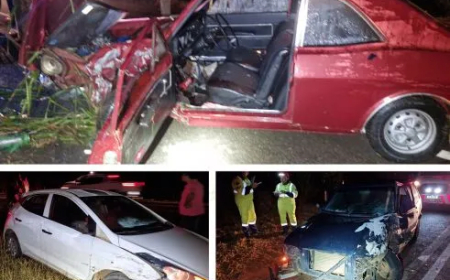 Colisão entre veículos na MGC-491 deixa idoso ferido e condutor foge do local