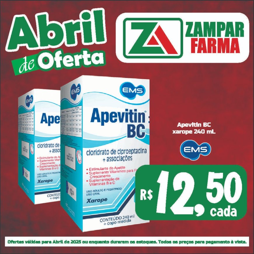 E continuam as ofertas de abril na Zampar Farma
