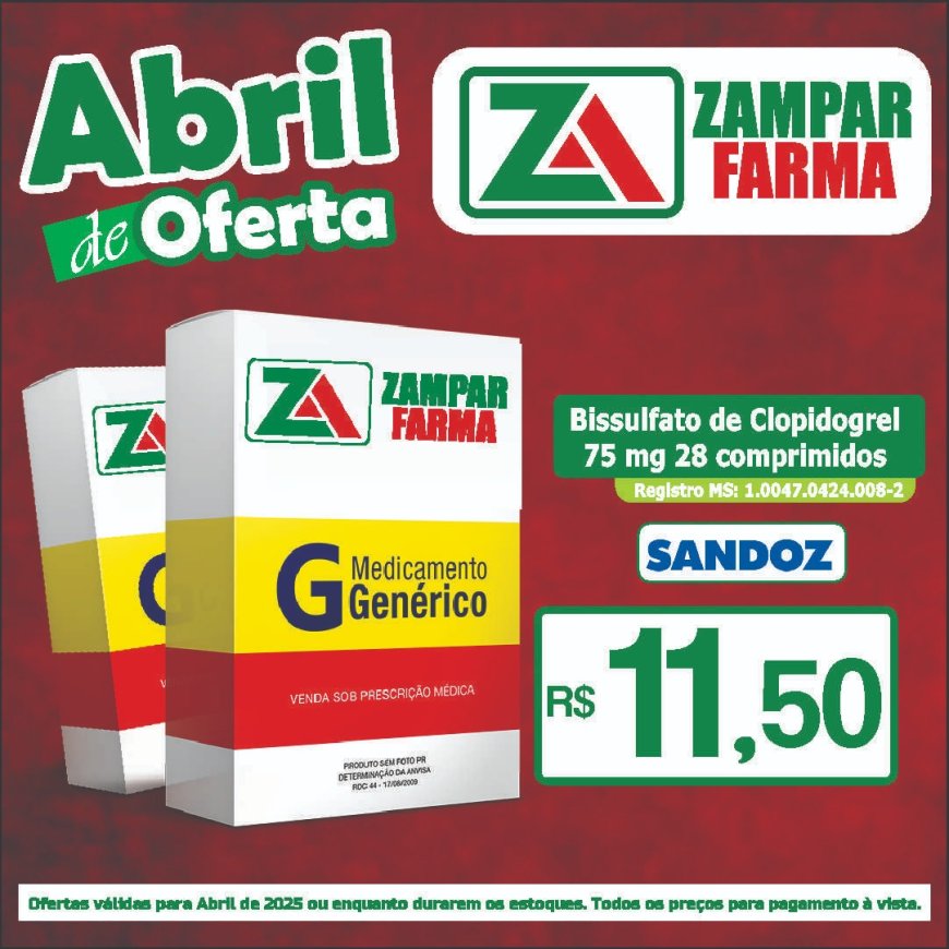 E continuam as ofertas de abril na Zampar Farma