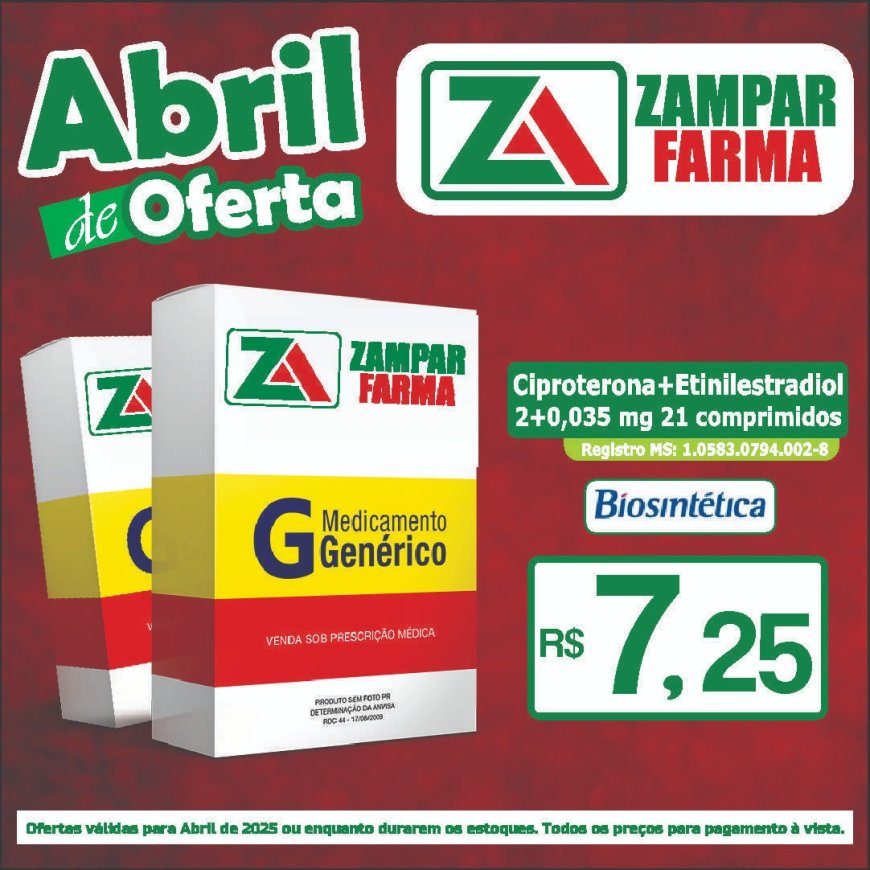 E continuam as ofertas de abril na Zampar Farma