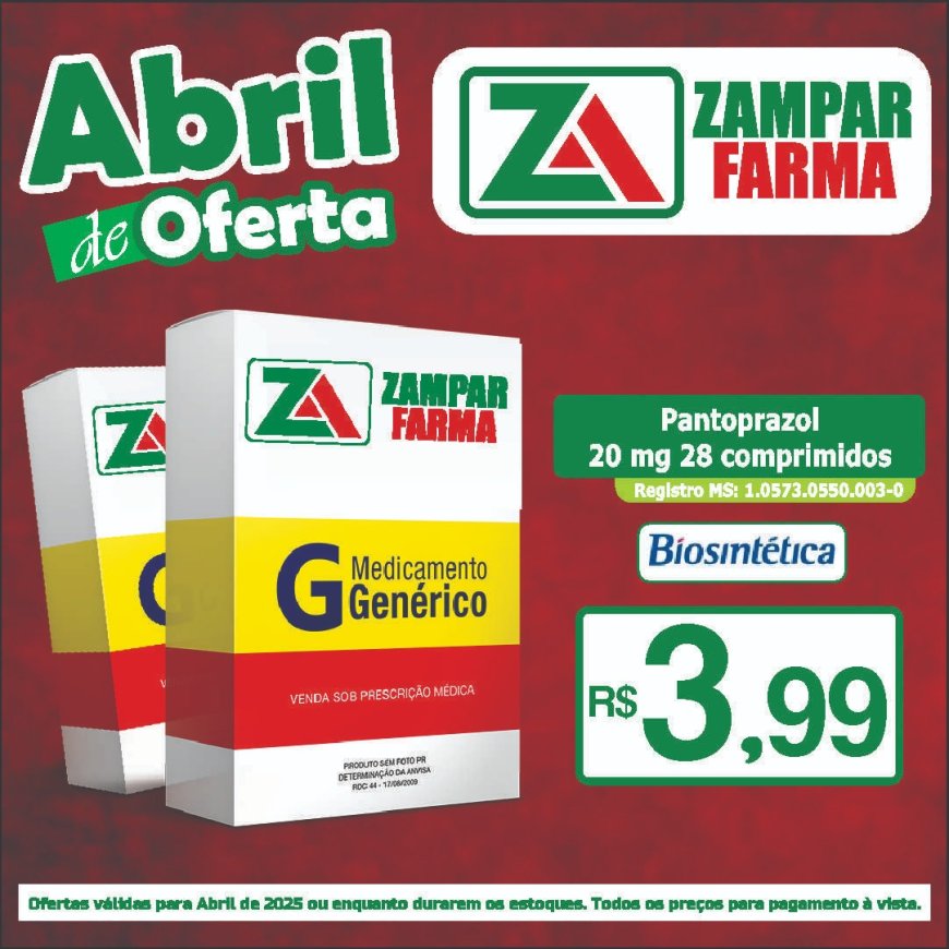 E continuam as ofertas de abril na Zampar Farma