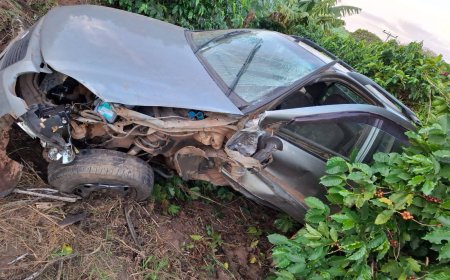 Colisão frontal entre veículos deixa dois feridos na MGC-491, próximo a Monte Santo de Minas