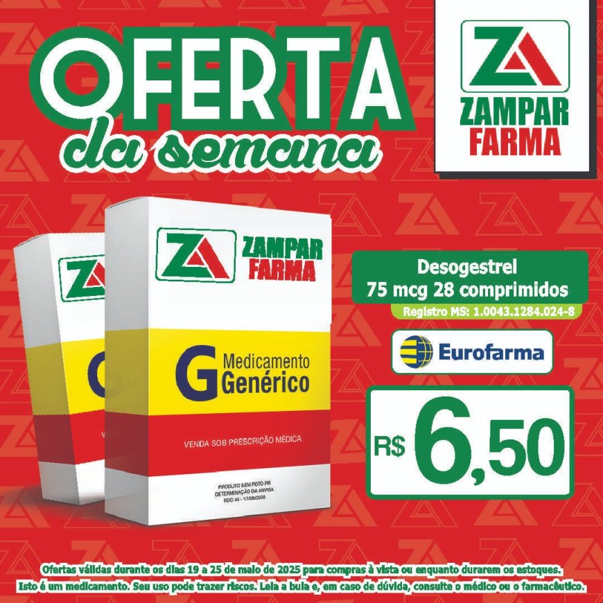 Ofertas dos dias 19 a 25 de maio na Zampar Farma