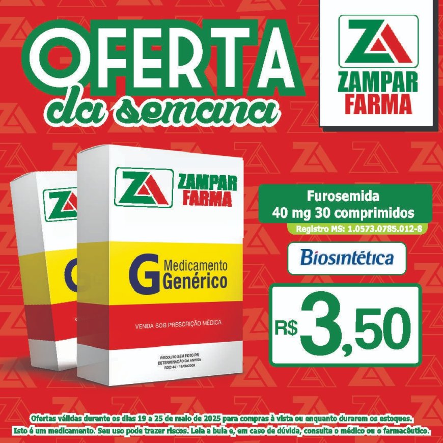 Ofertas dos dias 19 a 25 de maio na Zampar Farma
