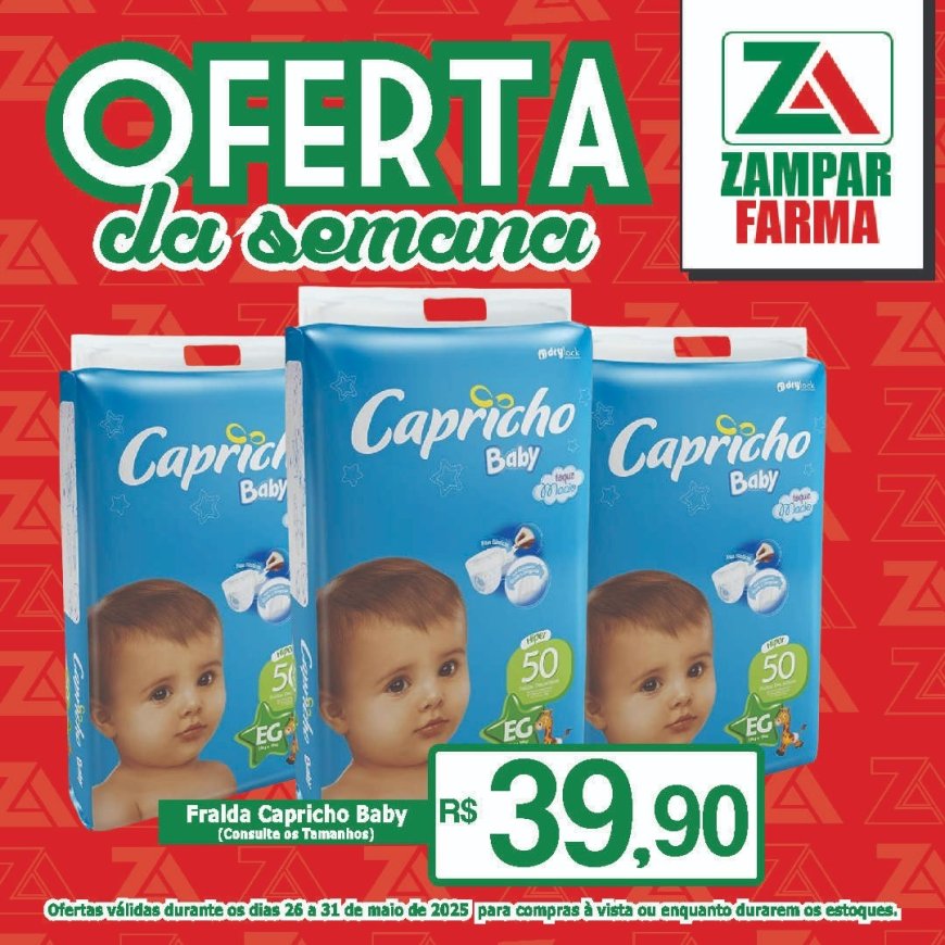 Ofertas dos dias 26 a 31 de maio na Zampar Farma