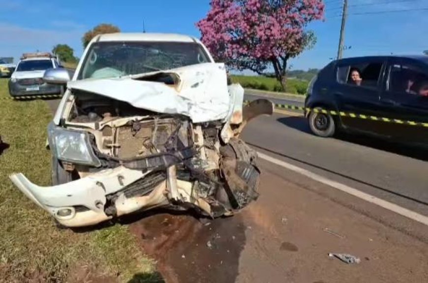 Trabalhador rural é arremessado da caçamba de Hilux e morre em acidente na rodovia entre Rio Pardo e Itobi
