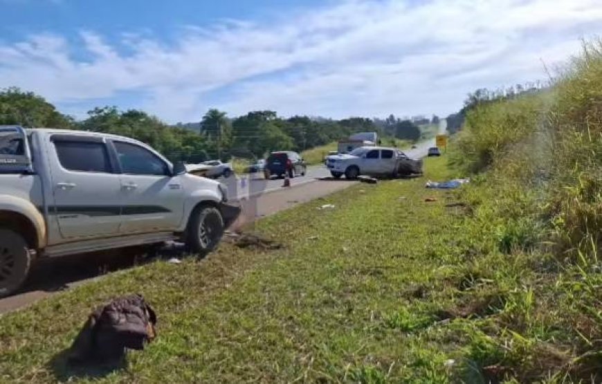 Trabalhador rural é arremessado da caçamba de Hilux e morre em acidente na rodovia entre Rio Pardo e Itobi