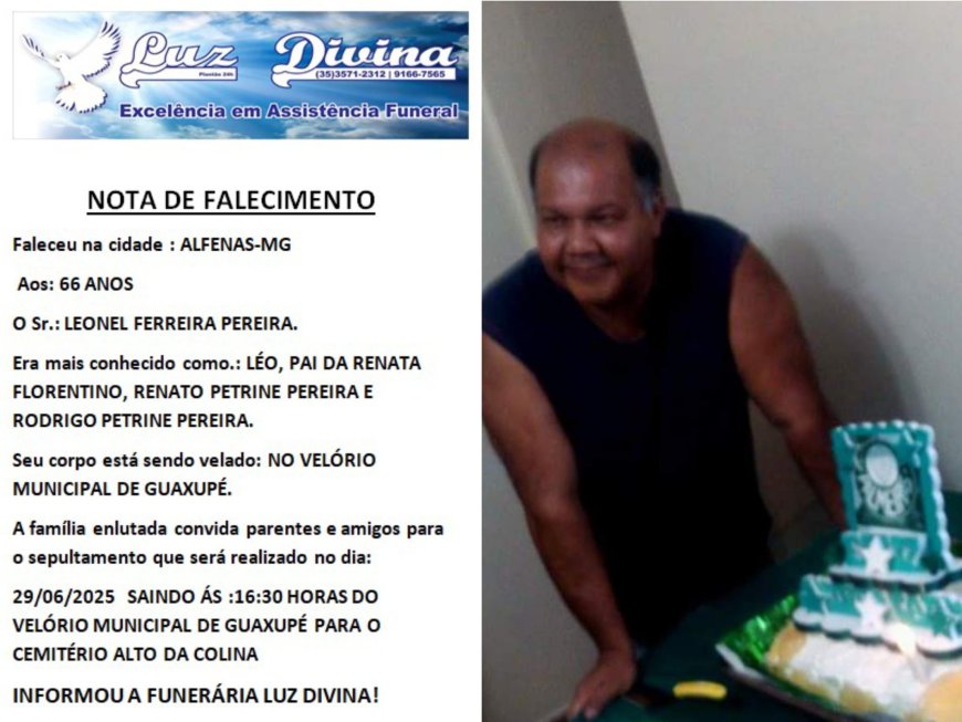 Notas de Falecimento em Guaxupé