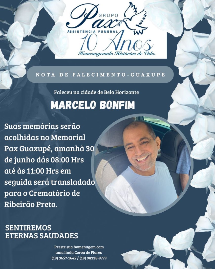 Notas de Falecimento em Guaxupé