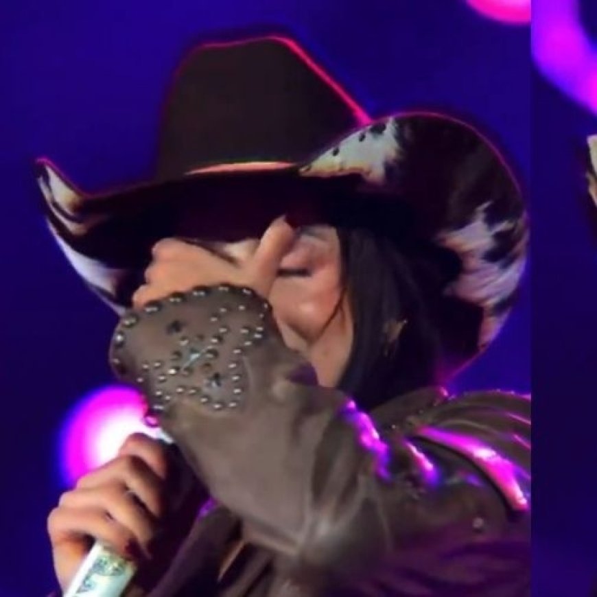 Ana Castela faz desabafo e chora durante show em Guaxupé