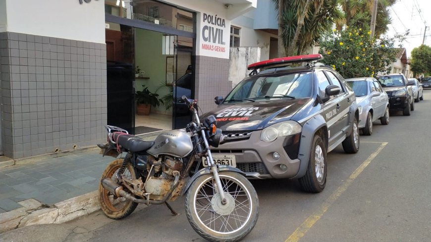 Motocicleta adulterada foi apreendida pela Polícia Civil no Sul de Minas