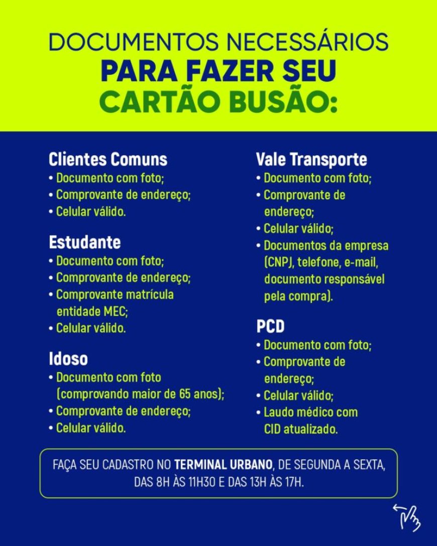 Iniciado o cadastramento para "Programa Transporte Renovado" com o "Cartão Busão" em Guaxupé