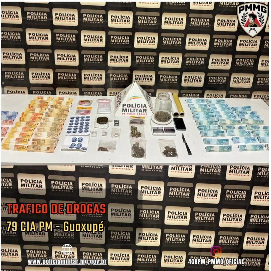 Jovem com "dry ice" e haxixe é preso no Jardim Planalto, em Guaxupé