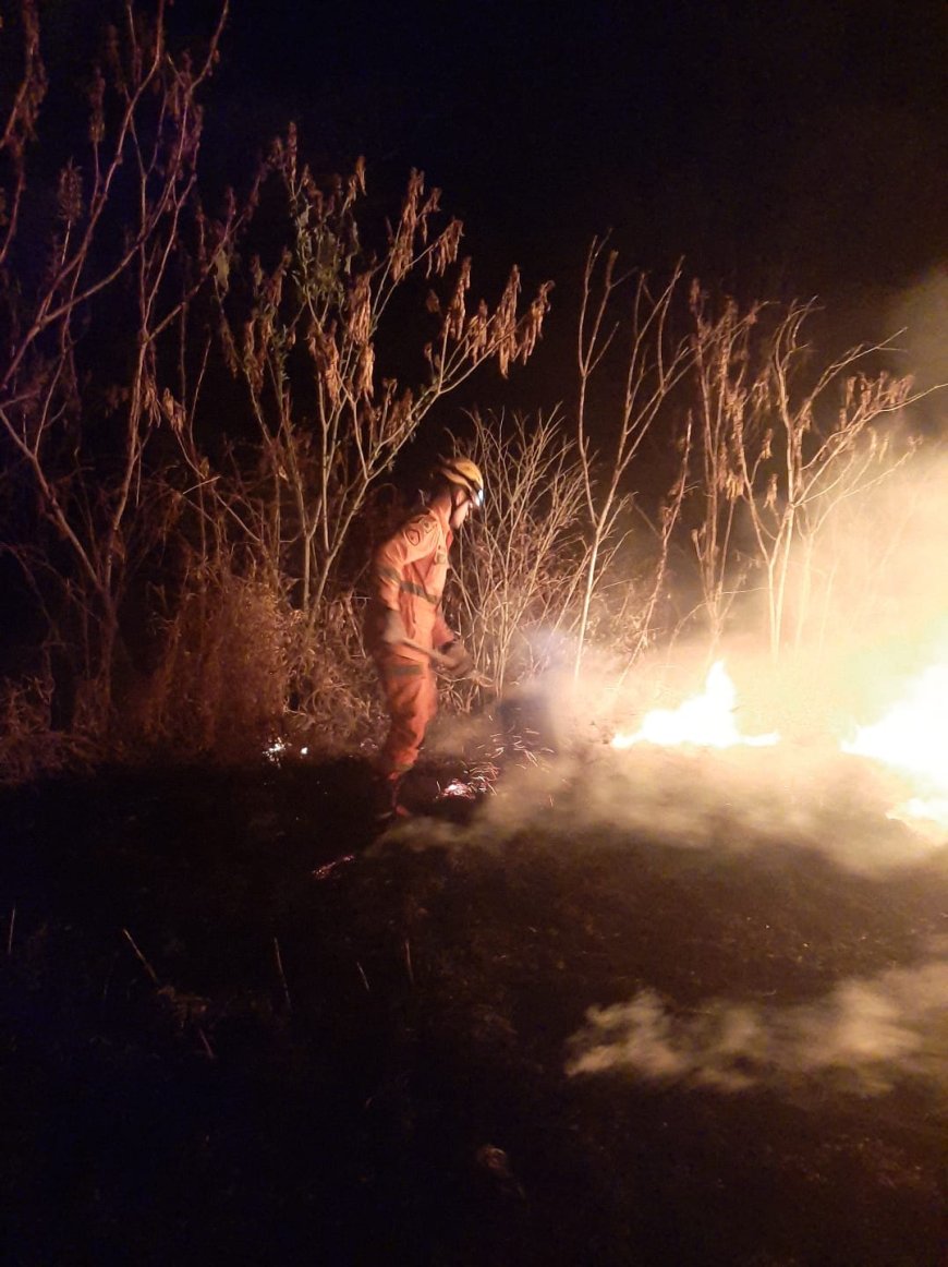 Quase 80 ocorrências de incêndio em vegetação foram atendidas pelos bombeiros no mês de agosto em Guaxupé e região
