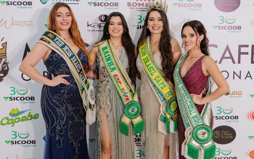 Candidata de Indianópolis é a primeira mãe a ser coroada Miss Brasil Café