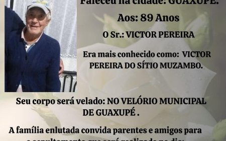 Nota de Falecimento: Victor Pereira, aos 89 anos