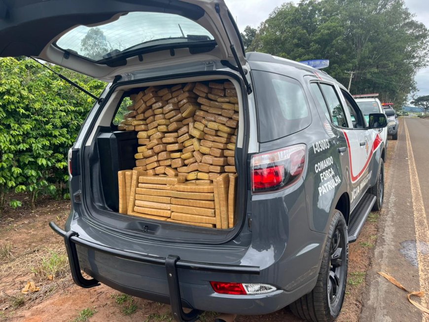 Operação entre as Polícias de Minas e São Paulo prende homem com 205 Kg de maconha em Itamogi