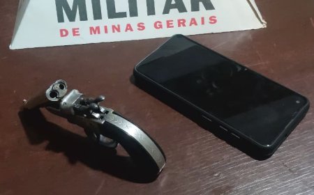 Polícia Militar apreende arma e menor por roubo e recupera celular na BR-265, em Jacuí