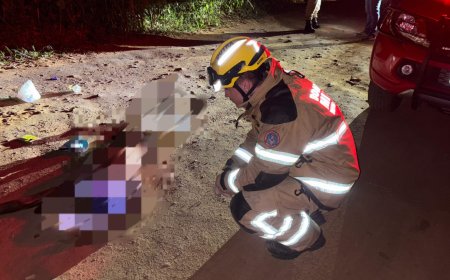 Pedestre é atropelado por Fusca em estrada vicinal e morre no local