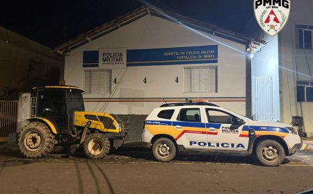 Polícia Militar recupera em Fortaleza de Minas segundo trator furtado na região