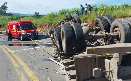 Em menos de 48 horas, mais uma carreta tomba na Serra de São Pedro da União