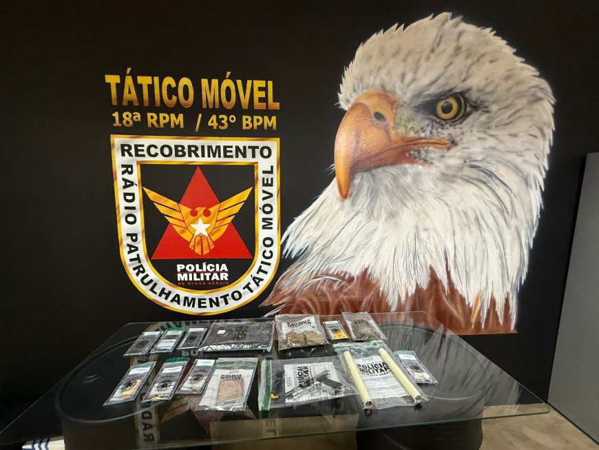 Polícia Militar apreende arma e drogas em operação na zona rural entre Jacuí e Fortaleza de Minas