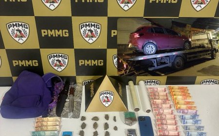Jovem de 21 anos que se passava por motorista de aplicativo para vender drogas é preso pela PM em Guaxupé