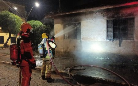 Incêndio destrói quarto de residência em cidade do Sul de Minas