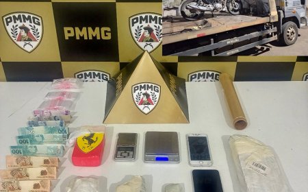 Homem tenta se esquivar da polícia, mas acaba sendo preso por tráfico de drogas em Guaxupé