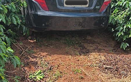 Veículo furtado em Mococa e escondido em plantação de café em Itamogi é recuperado pela PM