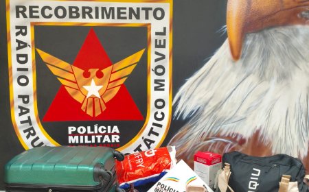 Polícia Militar localiza suspeitos e recupera mala furtada em São Sebastião do Paraíso