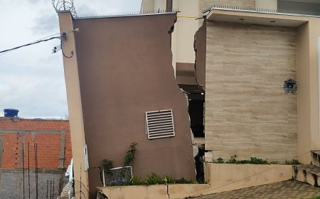 Bombeiros atendem ocorrência de desabamento em residência no Sul de Minas