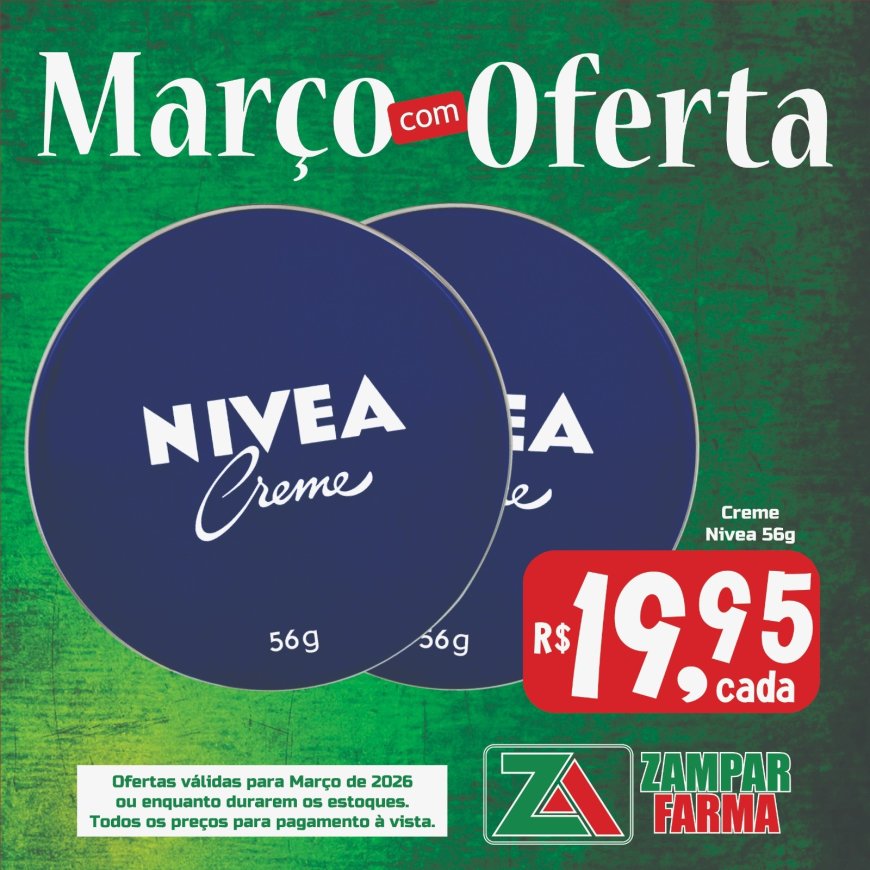 Ofertas do mês de Março na Zampar Farma