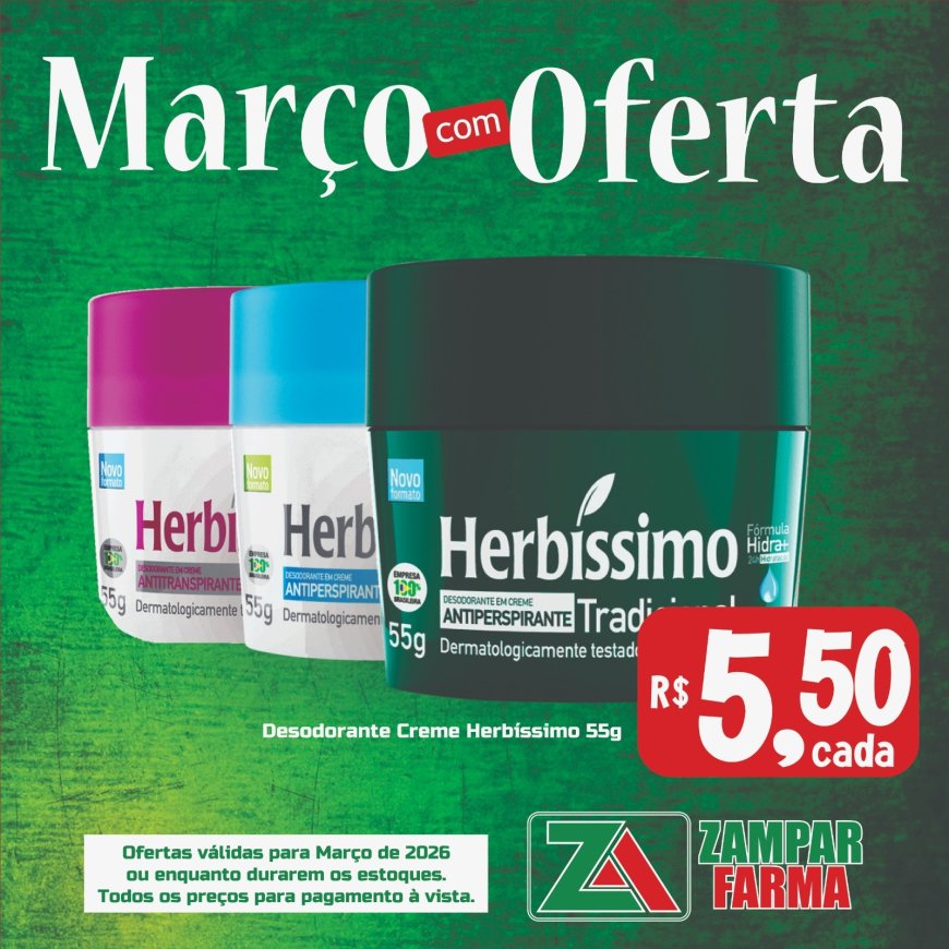 Ofertas do mês de Março na Zampar Farma