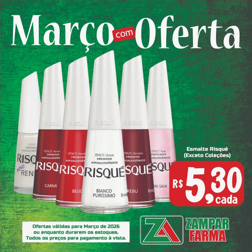 Ofertas do mês de Março na Zampar Farma
