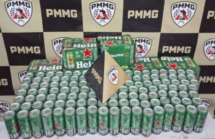 Homem é preso por saquear carga de cerveja após tombamento de caminhão na rodovia MG-050