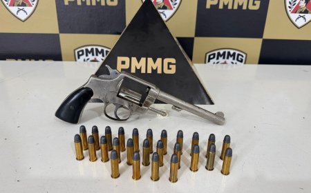 Homem de 33 anos é preso por porte ilegal de arma de fogo em Guaxupé
