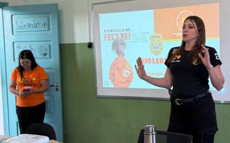 Palestra de Conscientização ao Maio Amarelo é realizada na Escola Dona Queridinha, em Guaxupé