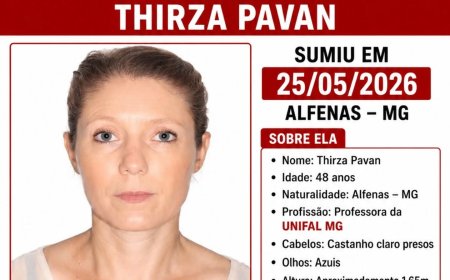 Professora da Universidade Federal de Alfenas está desaparecida desde segunda-feira