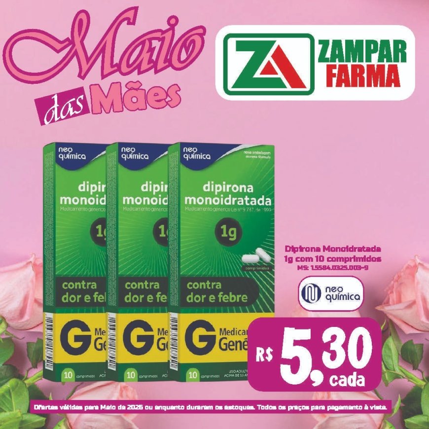 Ofertas do mês de maio na Zampar Farma