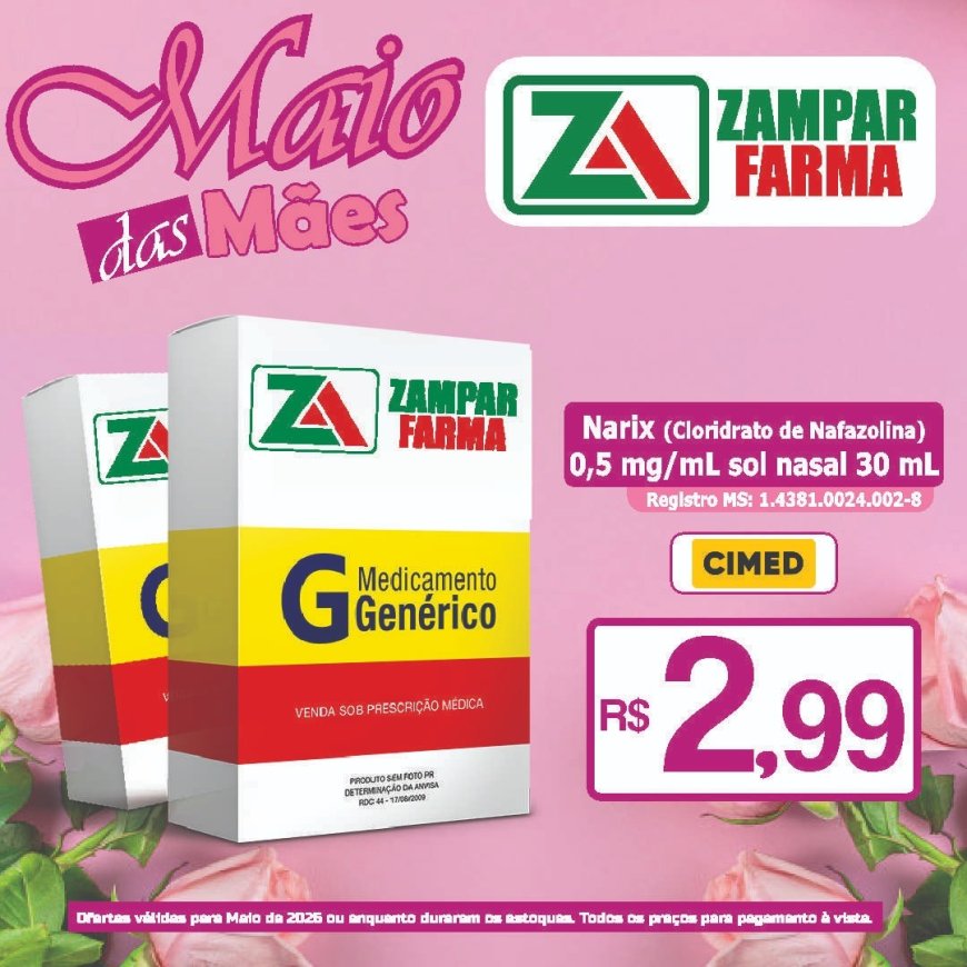Ofertas do mês de maio na Zampar Farma