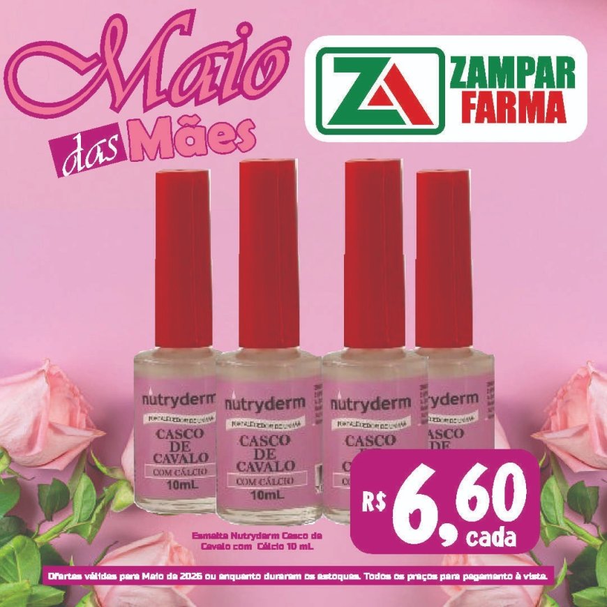 Ofertas do mês de maio na Zampar Farma
