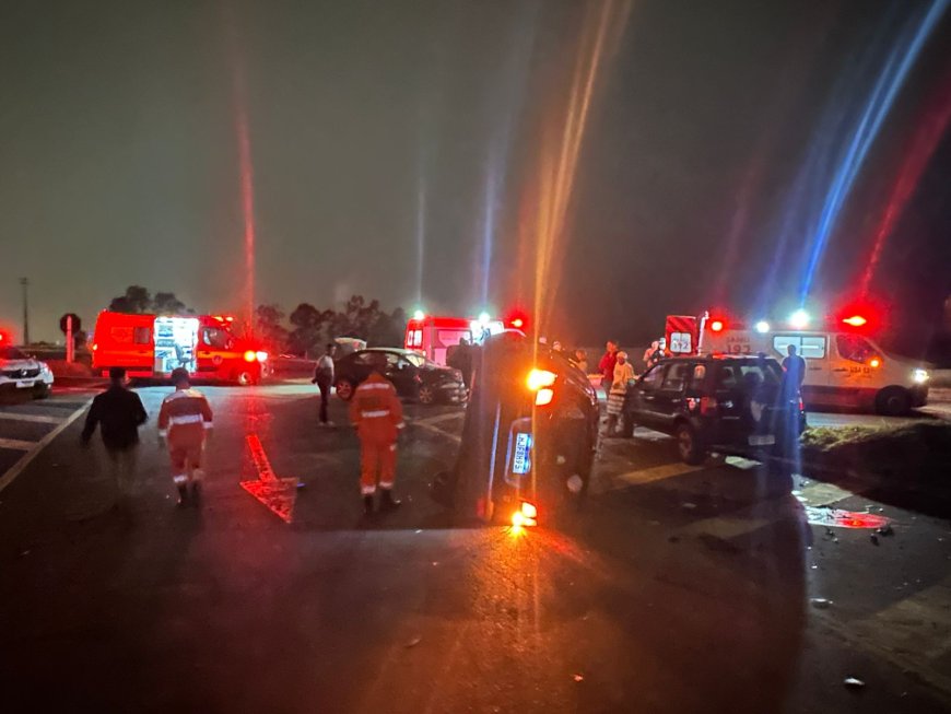 Colisão entre quatro veículos mobiliza equipes de resgate em São Sebastião do Paraíso
