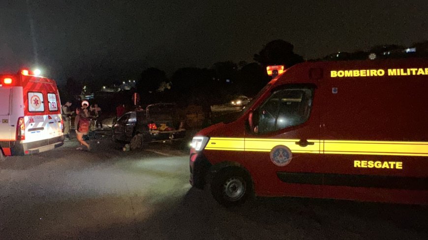 Colisão entre quatro veículos mobiliza equipes de resgate em São Sebastião do Paraíso
