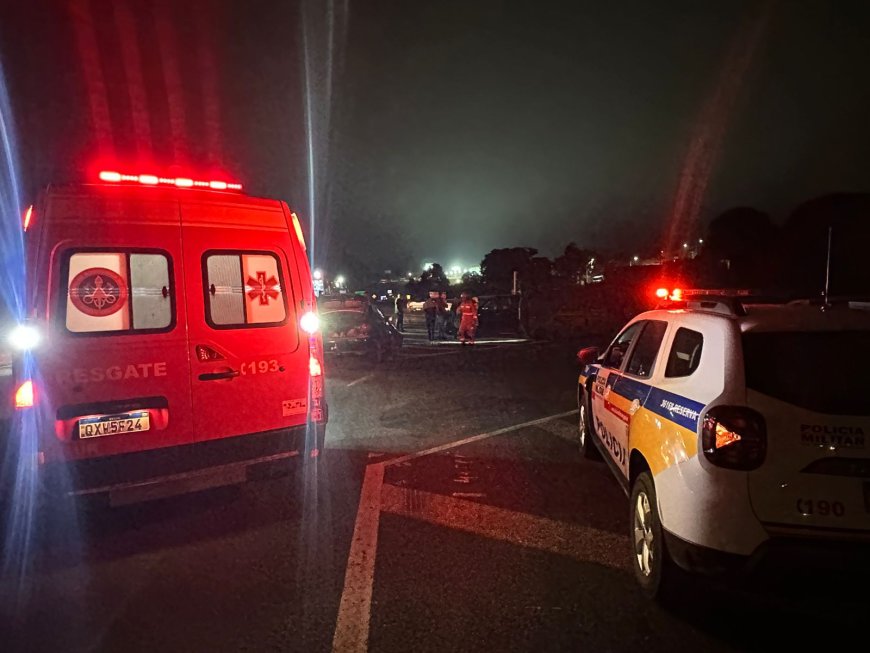 Colisão entre quatro veículos mobiliza equipes de resgate em São Sebastião do Paraíso