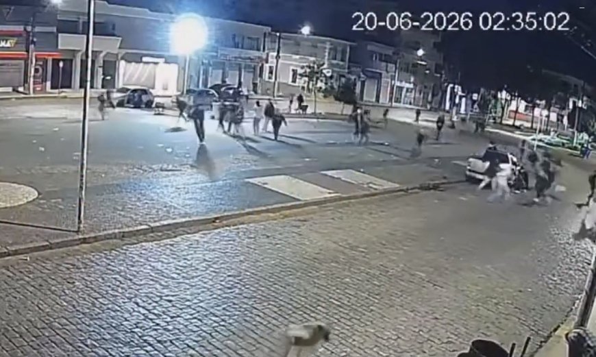 Mesmo já tendo sido identificado, suspeito de ter atirado na praça central de Muzambinho continua foragido